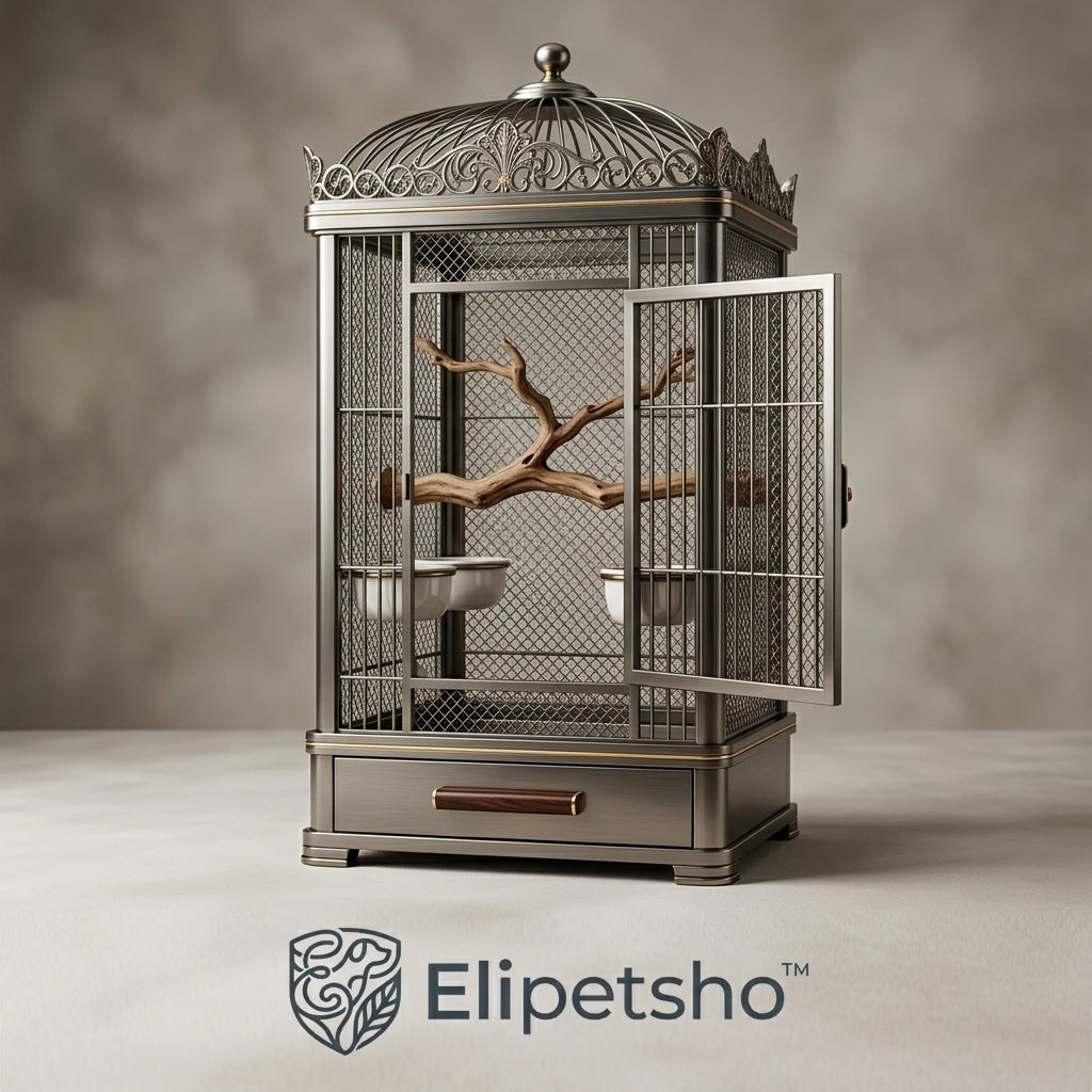 Elipetsho™ RoyalNest Luxury Bird Cage