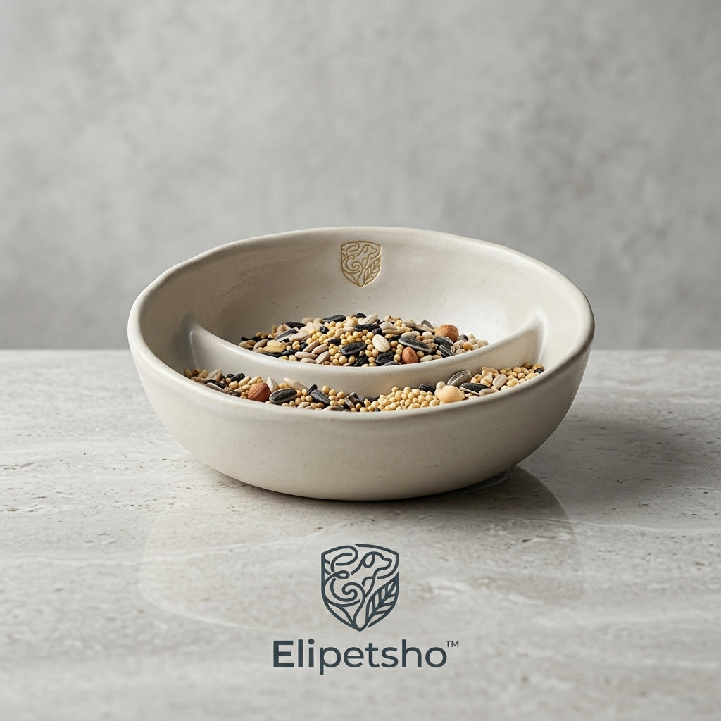 Elipetsho™ DualServe Ceramic Pet Feeding Bowl